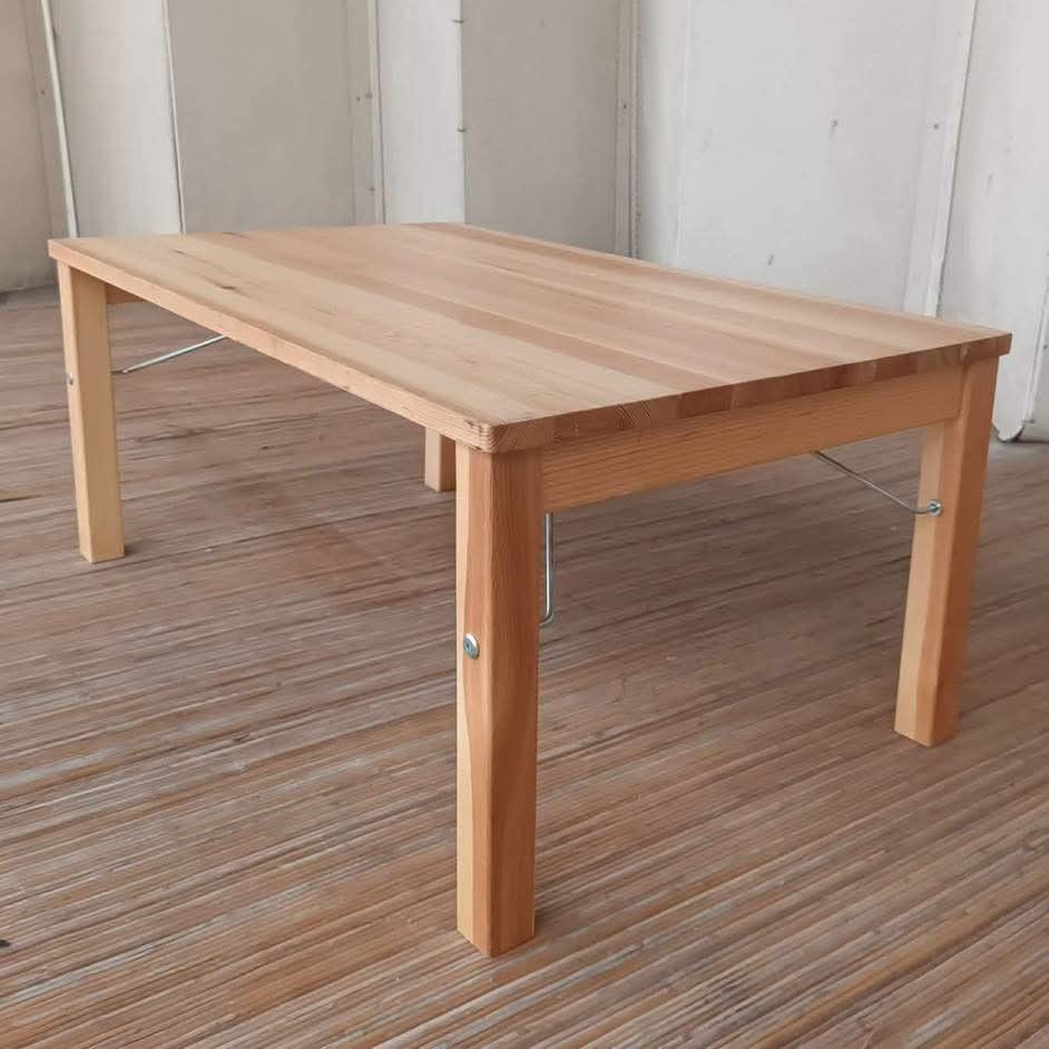 Folding Low table (Category: Tables & Sets) located in Meycauayan. Submitted by marygracecasimiro (Listing ID 1465525240, Image 2). Description: Muji Pine Wood Folding Low Table L31.5 x W19.5 x H14 Price: 3,500🩷🧡.
