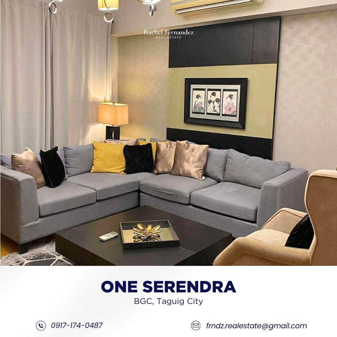 FOR SALE: One Serendra - 1 Bedroom Unit (Category: Apartments & Condos) located in Makati City. Submitted by frndz.realestate (Listing ID 1465128024, Image 1). Description: 𝐅𝐎𝐑 𝐒𝐀𝐋𝐄: 🔹One Serendra - West Unit Type: 1 Bedroom unit, Furnished Unit Size: 86 sqm Parking Slot: 1 Selling Price: Php 30,000,000 𝗕𝗨𝗬 • 𝗦𝗘𝗟𝗟 • 𝗥𝗘𝗡𝗧 • 𝗜𝗡𝗩𝗘𝗦𝗧 Contact us for more details and viewing! Mobile: 0917-174-0487 Rachel Fernandez, EnP, REC, RE