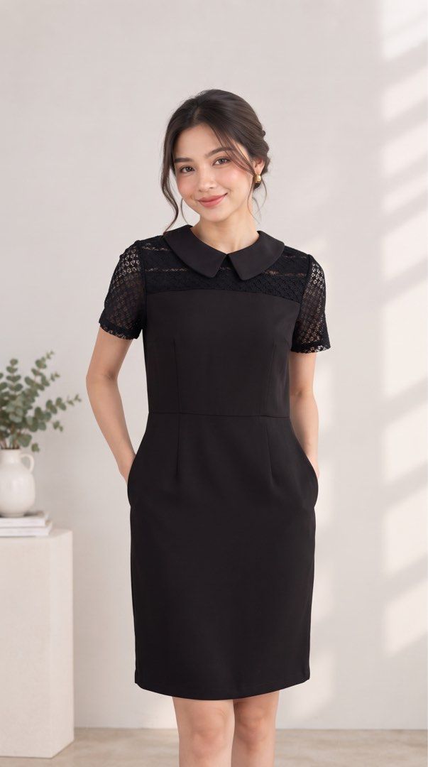 Formal Black Dress (Category: Dresses) located in Nabua. Submitted by prlvdthgss (Listing ID 1465497019, Image 1). Description: The first photo is AI-generated ✨ Personal Preloved 💖 RFS: Hindi na kasya. Ang ganda din nito when worn. Pwede din sa mga formal event. Can fit to small. No discoloration, sa lighting lang yan. Black na black ang color. Price+sf Gcash/Maribank 📍camsur, bicol .