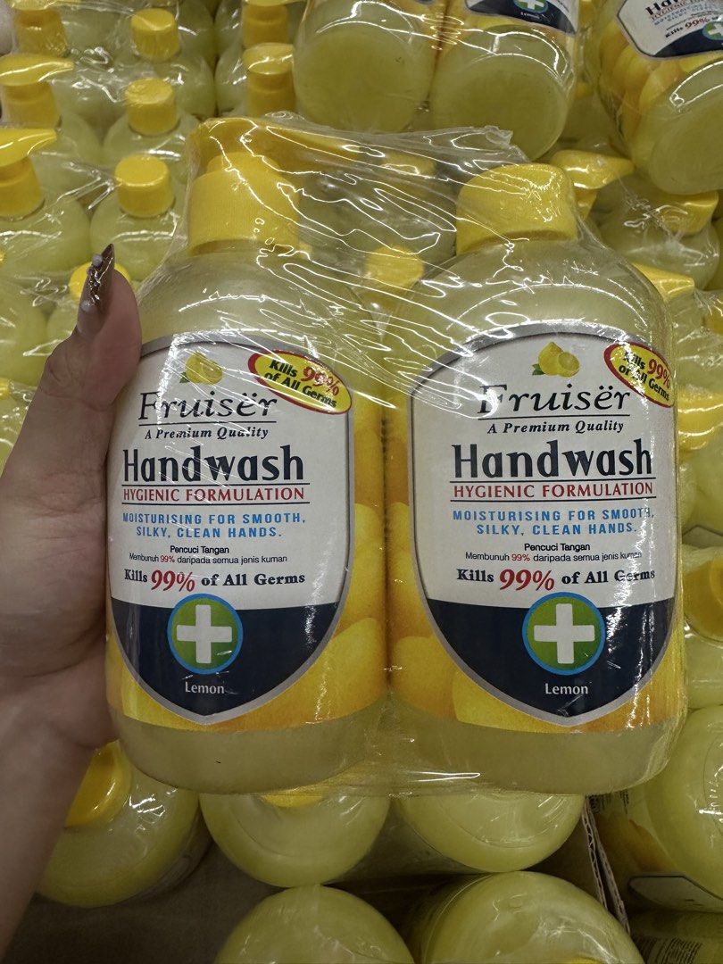 Fruiser hand soap with refill (Category: Sanitizers & Disinfectants) located in Manila. Submitted by aurelleph (Listing ID 1465524190, Image 2). Description: 🎀FOLLOW OUR FB, IG AND TIKTOK Stay updated with our latest products, new arrivals, announcements, and restocks. IG: @aurellephofficial FB: Aurelle TIKTOK: aurellephofficial See you there! ♡ .