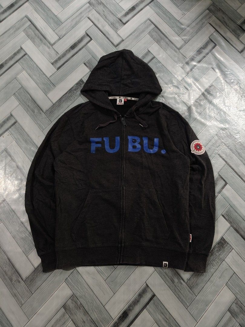 FUBU Y2K Script (Category: Hoodies) located in Tacurong. Submitted by groovyf1nds (Listing ID 1465406649, Image 1). Description: FUBU Y2K SCript Condition: Excellent Color rate: 10/10 Size: Large Dimes: 23 width, 28.5 length.