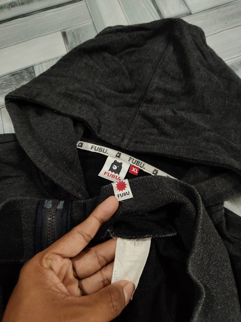 FUBU Y2K Script (Category: Hoodies) located in Tacurong. Submitted by groovyf1nds (Listing ID 1465406649, Image 3). Description: FUBU Y2K SCript Condition: Excellent Color rate: 10/10 Size: Large Dimes: 23 width, 28.5 length.