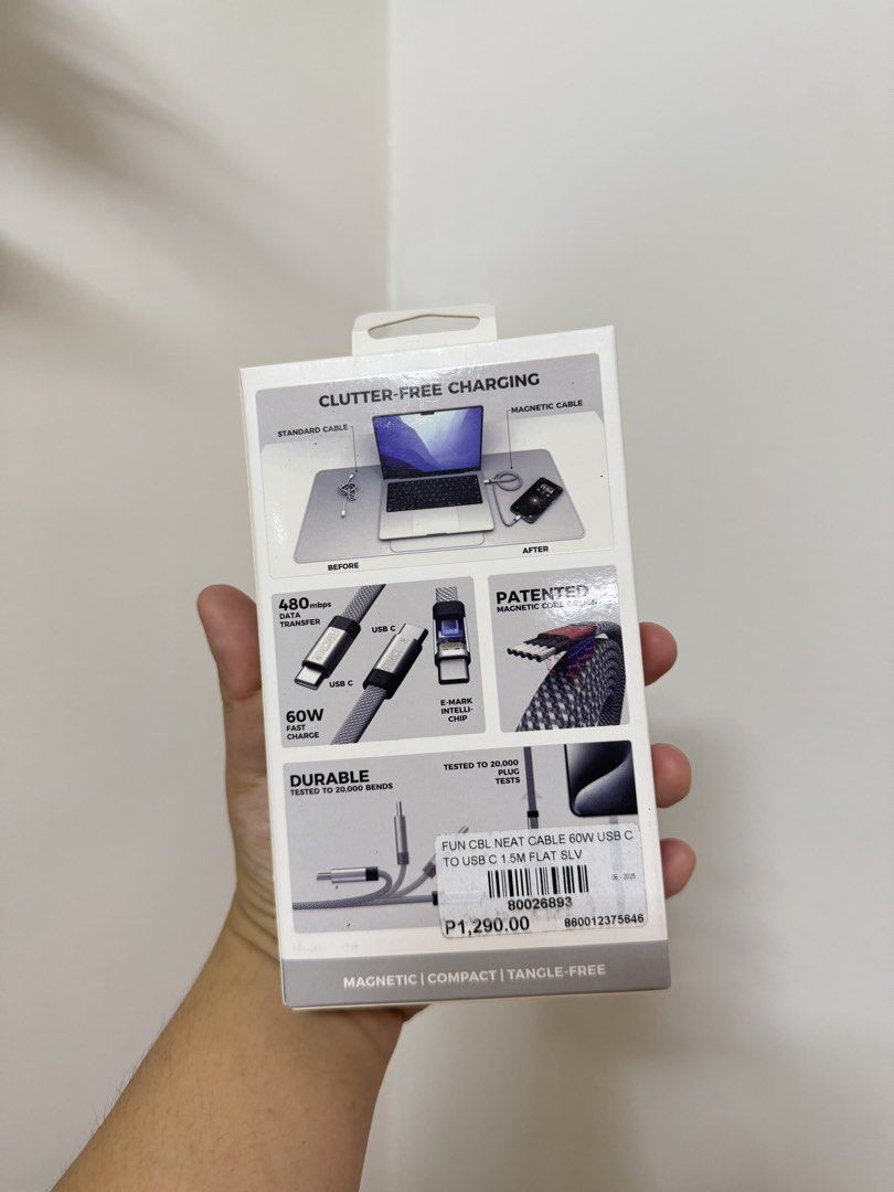 Function Neat Data Cable 1.5M (Category: Other Mobile & Gadget Accessories) located in Pasig City. Submitted by ruffajai24 (Listing ID 1465406800, Image 2). Description: Bnew selling for 1k plus sf .