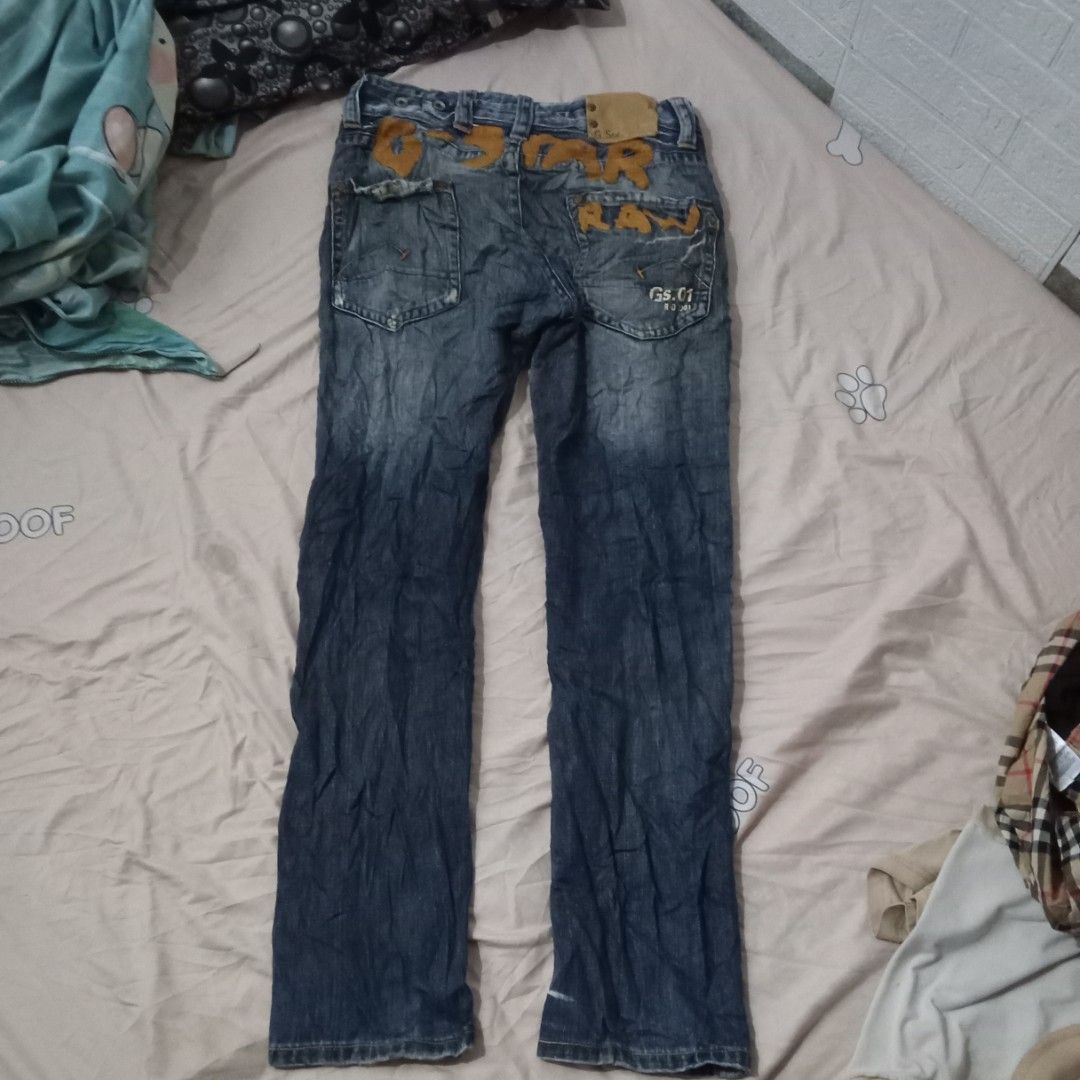 G star pants embroidery logo (Category: Jeans) located in Manila. Submitted by tcbukay_zxc25 (Listing ID 1465490991, Image 1). Description: g Star raw pants good condition.
