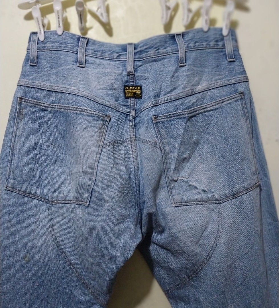 G Star Raw denim pants (Category: Jeans) located in Manila. Submitted by PrinceDani.Clothing (Listing ID 1465487670, Image 3). Description: g star raw denim pants Size 32in waist 43in length made in Italy excellent condition .