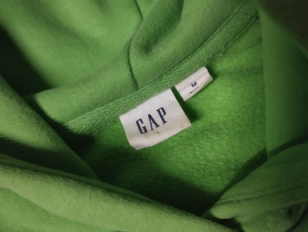 Gap 1969 Apple Green Hoodie (Category: Coats, Jackets and Outerwear) located in Quezon City. Submitted by thegentlethrifter_1.0 (Listing ID 1465543219, Image 2). Description: Color Rate: 9.8/10 (Like New) Size on Tag: M (Womens) Fit to: M to L (Womens) Price: Php 400 + Shipping Dimes: 23 inches (Length) 23.5 inches (Width) Issue: Oil Stain or Dirt Stain / Needs Hand Wash (Check the last picture) Note: More verification may be required. Complete t