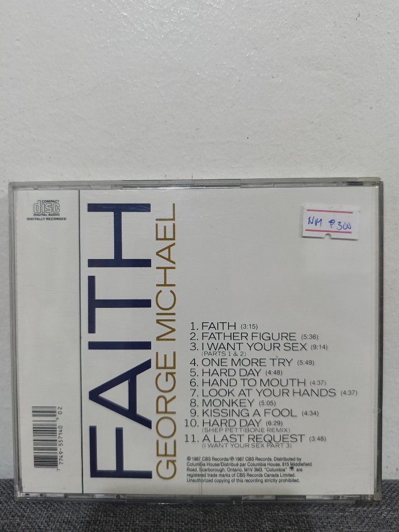 George Michael - Faith (Category: CDs & DVDs) located in Cavite. Submitted by bodega_ni_kiks11 (Listing ID 1465450873, Image 2). Description: .