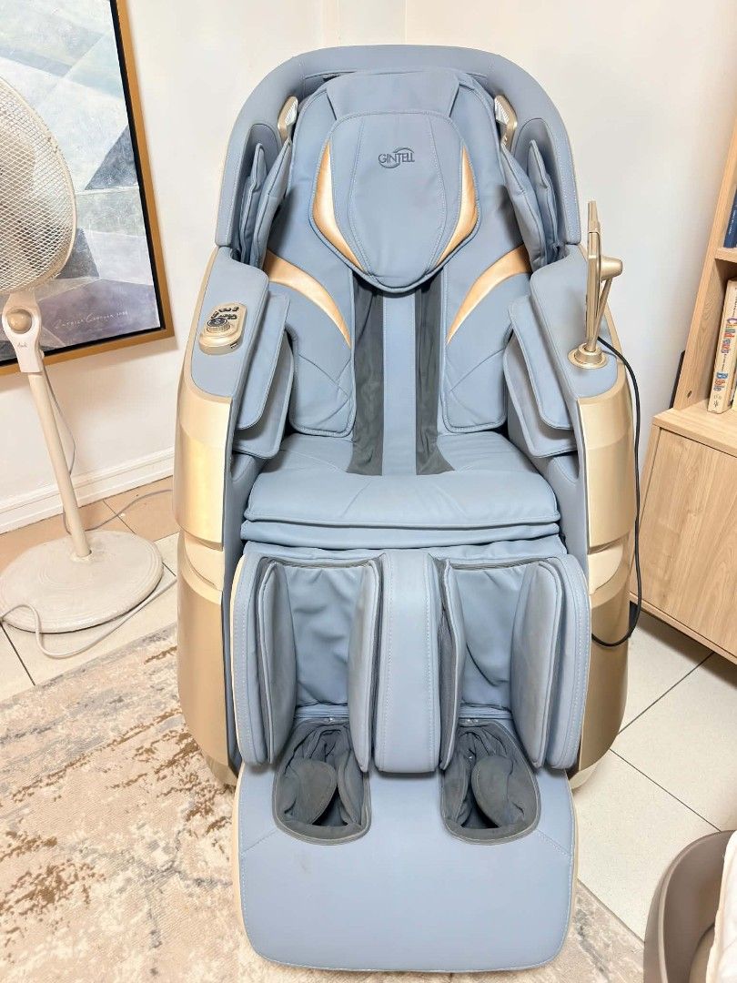 Gintell S6 Plus (Category: Chairs) located in Manila. Submitted by kevdan18 (Listing ID 1465402364, Image 2). Description: Gintell S6 Plus very good condition purchased for 247k directly from Gintell 20 Auto-Programs 11 Unique Massage Techniques AI Voice Control VI Memory Program Zen Light Touch Screen Control Console Buttons Control Adjustable massage speed Adjustable intensity levels (Up to 5 Levels) Wireless charging port and USB connector Blu