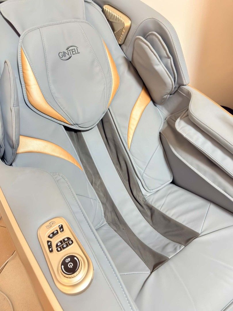 Gintell S6 Plus (Category: Chairs) located in Manila. Submitted by kevdan18 (Listing ID 1465402364, Image 3). Description: Gintell S6 Plus very good condition purchased for 247k directly from Gintell 20 Auto-Programs 11 Unique Massage Techniques AI Voice Control VI Memory Program Zen Light Touch Screen Control Console Buttons Control Adjustable massage speed Adjustable intensity levels (Up to 5 Levels) Wireless charging port and USB connector Blu