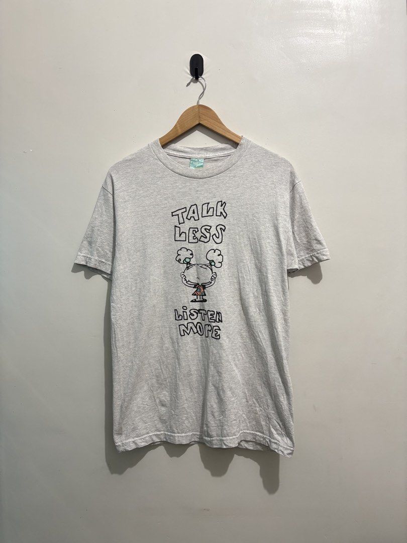 Golf Wang Talk Less Listen More Graphic Tee (Category: Tshirts & Polo Shirts ) located in Cabiao. Submitted by thelifeofgelo (Listing ID 1465458328, Image 1). Description: Golf Wang Talk Less Listen More Graphic Tee Size: Medium Width: 19 Length: 28 Good as new Price: 850 + shipping fee.