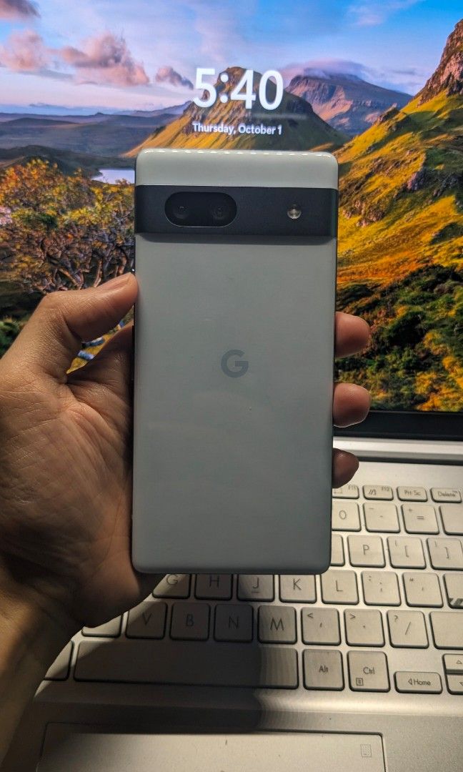 Google Pixel 7a (Category: Laptops & Notebooks) located in Taguig. Submitted by secondsight_pixels (Listing ID 1465571991, Image 2). Description: Google Pixel 7a Global Variant | Factory Unlocked | Any SIM Key Specifications: • Model: Google Pixel 7a • Color: Sea • Storage: 128GB • RAM: 8GB • Processor: Google Tensor G2 • Display: 6.1" OLED, 90Hz • Rear Cameras: 64MP Main + 13MP Ultrawide • Front Camera: 13MP • Battery: 4,385mAh • Charging: USB-C