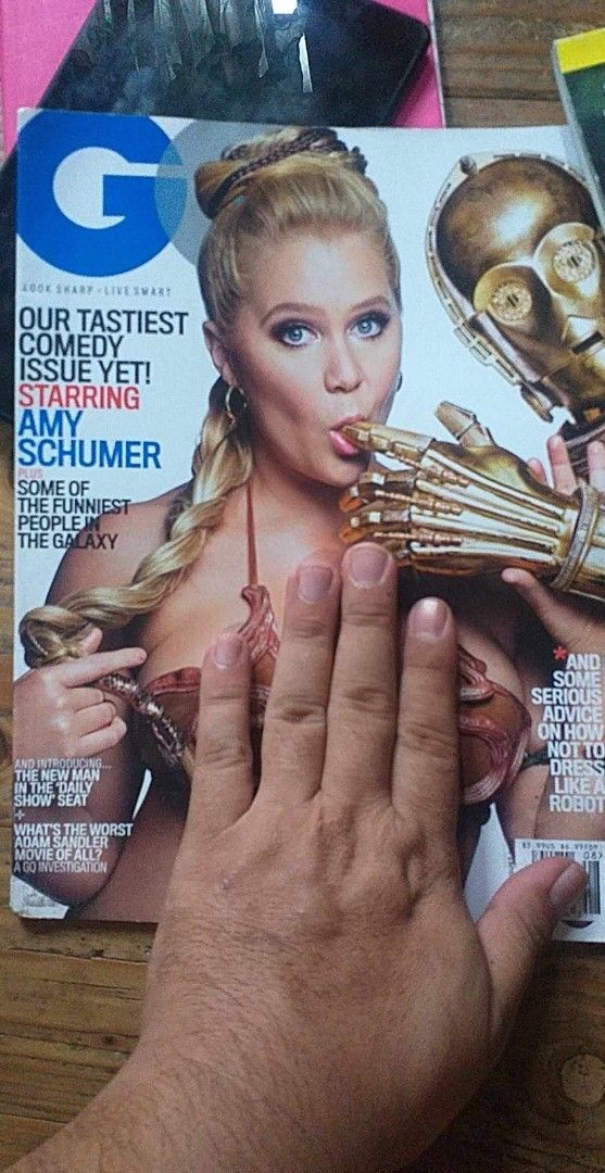 GQ Magazine August 2015 Amy Schumer Star Wars (Category: Magazines) located in Pasig City. Submitted by teebeedeee (Listing ID 1465564500, Image 1). Description: - Issue: August 2015 GQ Magazine - Cover & Feature: Amy Schumer in a Star Wars-themed photoshoot and funny interview - Condition: Pages intact and readable with minimal shelf wear along the edges - Perfect for collectors and fans preowned copy.complete pages.no visible penmarks for meetu