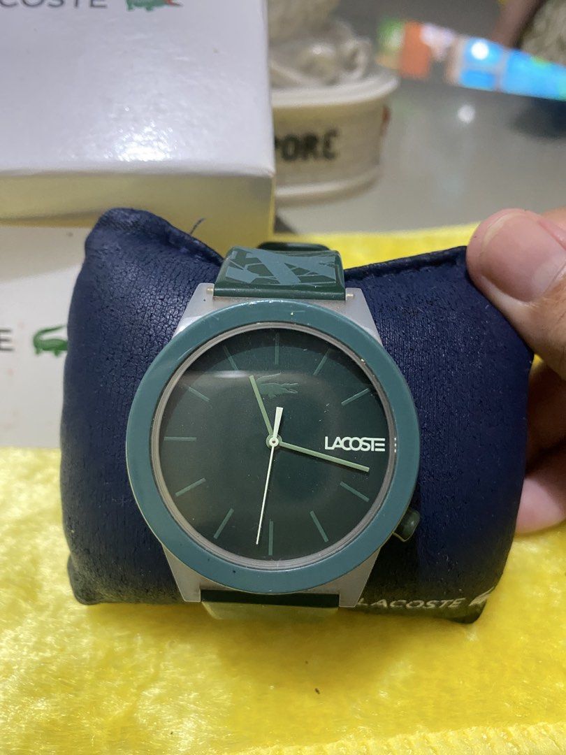 green Lacoste 2010932 Motion analog wristwatch (Category: Women's Watches) located in Tarlac. Submitted by nate4stuffs (Listing ID 1465403265, Image 2). Description: bought in usa, excellent condition .