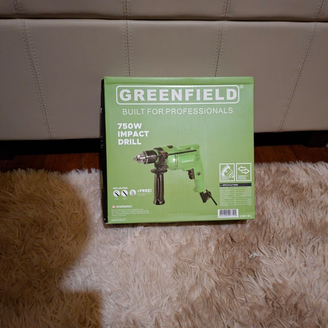Greenfield 750w impact drill barena (Category: Craft Supplies & Tools) located in Pasig City. Submitted by last_price_posted (Listing ID 1465475637, Image 2). Description: .
