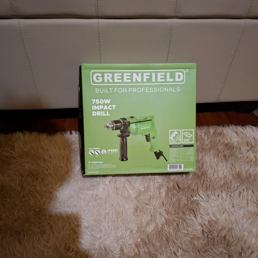Greenfield 750w impact drill barena (Category: Craft Supplies & Tools) located in Pasig City. Submitted by last_price_posted (Listing ID 1465475637, Image 3). Description: .