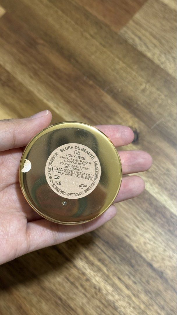 Gucci Blush De Beaute Rosy Beige (Category: Makeup) located in Pasig City. Submitted by djddmd (Listing ID 1465484602, Image 2). Description: 🤍 05 Rosy Beige - used once Loc: Kapitolyo MOP: BPI, Gcash MOD: Grab, Lalamove **sf shouldered by buyer.