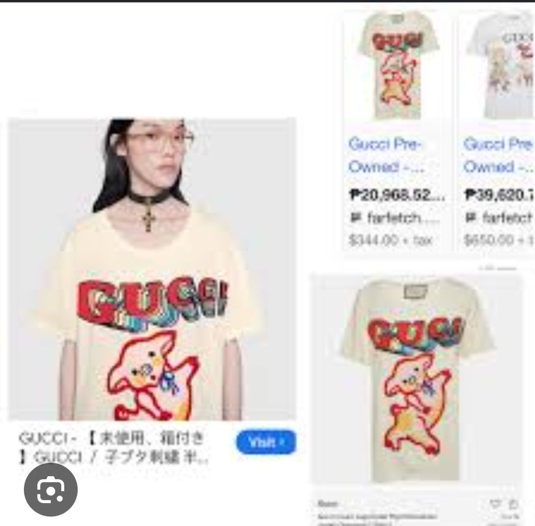 Gucci Gucci Piglet pattern embroidered (Category: Luxury Apparel) located in Manila. Submitted by bvnnie (Listing ID 1465488464, Image 2). Description: Gucci Gucci Piglet pattern embroidered Actual size using inches Waistline /Widht 18 Lenght/ 27 fittings is LARGE Excellent Condition, Issue:0 Message if you have any other question about sizing. We do shipping nation wide I'm also open for video call so that you can see the item you 're interested