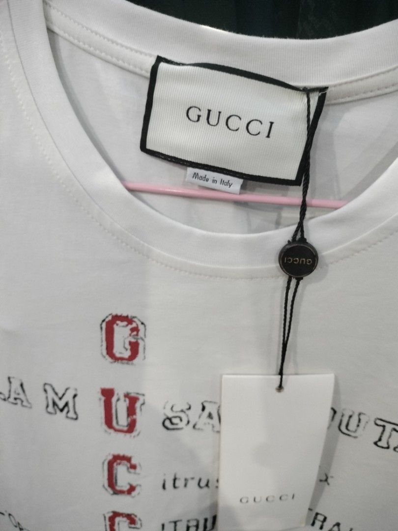 Gucci shirt (Category: Activewear) located in Quezon City. Submitted by dex.colletions (Listing ID 1465525621, Image 1). Description: authentic preloved size small-medium pm.