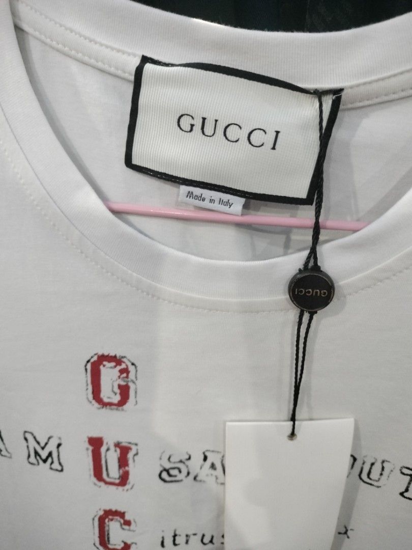 Gucci shirt (Category: Activewear) located in Quezon City. Submitted by dex.colletions (Listing ID 1465525621, Image 2). Description: authentic preloved size small-medium pm.