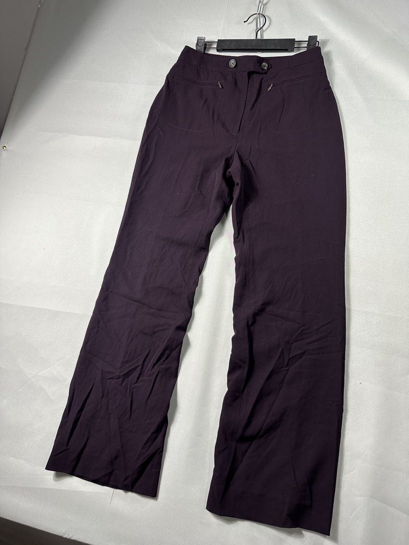 Gucci Tom Ford Era Deep Purple Flared Pants (Category: Luxury Apparel) located in Cabanglasan. Submitted by thefashiongarage.co (Listing ID 1465492087, Image 3). Description: Title - Gucci x Tom Ford Model/Name - Late 1990s to 2000 Tom Ford Era Pants Size on Tag - Small Conditiion - Excellent Condition - Missing Main Tag Dimension (WxLxH) - 13x38.5x9 Inches Category- Luxury/ Avant Garde Fitting - True to size Made in - Italy Material - Color - De