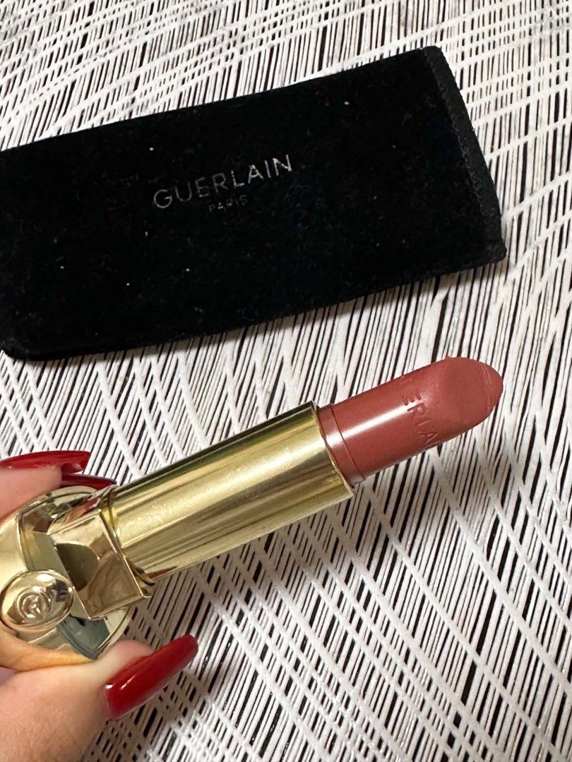 guerlain lipstick (Category: Makeup) located in Bacoor. Submitted by tyee_ (Listing ID 1465485716, Image 2). Description: from greenbelt swatched 3-4 times engraved with initials but barely used can do meetup around ust/mnl.