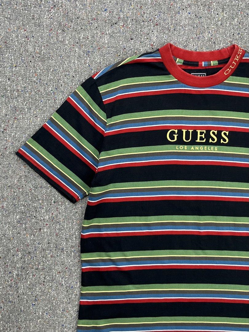 Guess Origináls Dýlan Sayer Striped Tee. (Category: Tshirts & Polo Shirts ) located in Zamboanga. Submitted by deconstrukt.fit (Listing ID 1465544993, Image 3). Description: Guess Origináls Dýlan Sayer Striped Tee. Tag size: Medium Measurement (inches) Shoulder: 19” Width: 21.5” Length: 27” Arm Sleeve: 9.5” Condition: 9.5/10 Color rate: 9.5/10 No issue +Shipping fee.