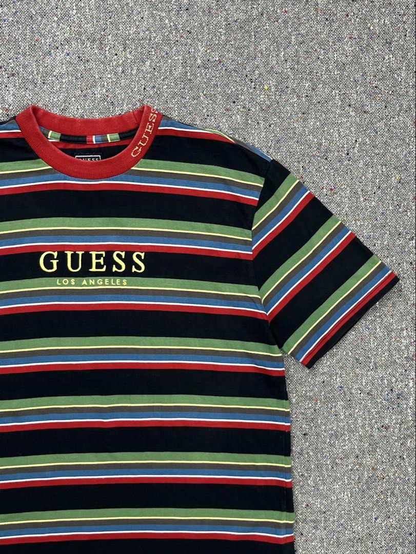 Guess Origináls Dýlan Sayer Striped Tee. (Category: Tshirts & Polo Shirts ) located in Zamboanga. Submitted by deconstrukt.fit (Listing ID 1465544993, Image 2). Description: Guess Origináls Dýlan Sayer Striped Tee. Tag size: Medium Measurement (inches) Shoulder: 19” Width: 21.5” Length: 27” Arm Sleeve: 9.5” Condition: 9.5/10 Color rate: 9.5/10 No issue +Shipping fee.