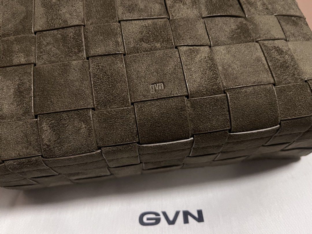 GVN Medium Woven Frame Bag in Suede Moss (Category: Shoulder Bags) located in Mabalacat. Submitted by redclutters (Listing ID 1465445668, Image 2). Description: - brand new (never used) - with cloth bag - fixed price since it’s still brand new.