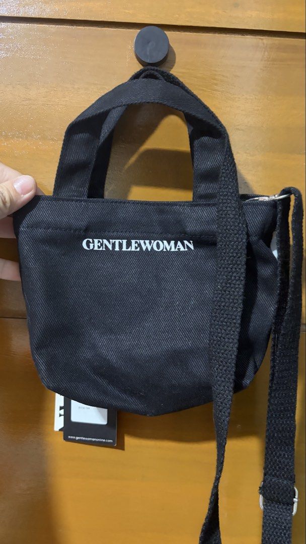 GW BLACK MICRO CANVAS TOTE (Category: Purses & Pouches) located in Manila. Submitted by Miss_KSJ (Listing ID 1465577359, Image 3). Description: SIZE GUIDE - F WIDTH 8” HEIGHT 5” STRAP WIDTH 0.75” STRAP LENGTH 25-48” HANDLE STRAP LENGTH 8” DEPTH 3” * SIZE MEASUREMENTS ARE IN INCHES.
