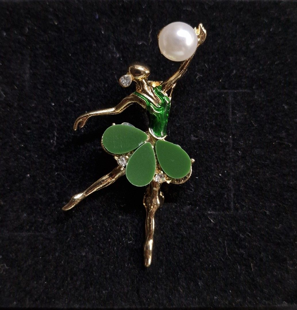 Gymnast Brooch (Category: Brooches) located in Taguig. Submitted by mommaschoice (Listing ID 1465516184, Image 1). Description: Brand New Adorned w/faux pearl Elegantly crafted design Lightweight won't damage the fabric Ships nationwide.
