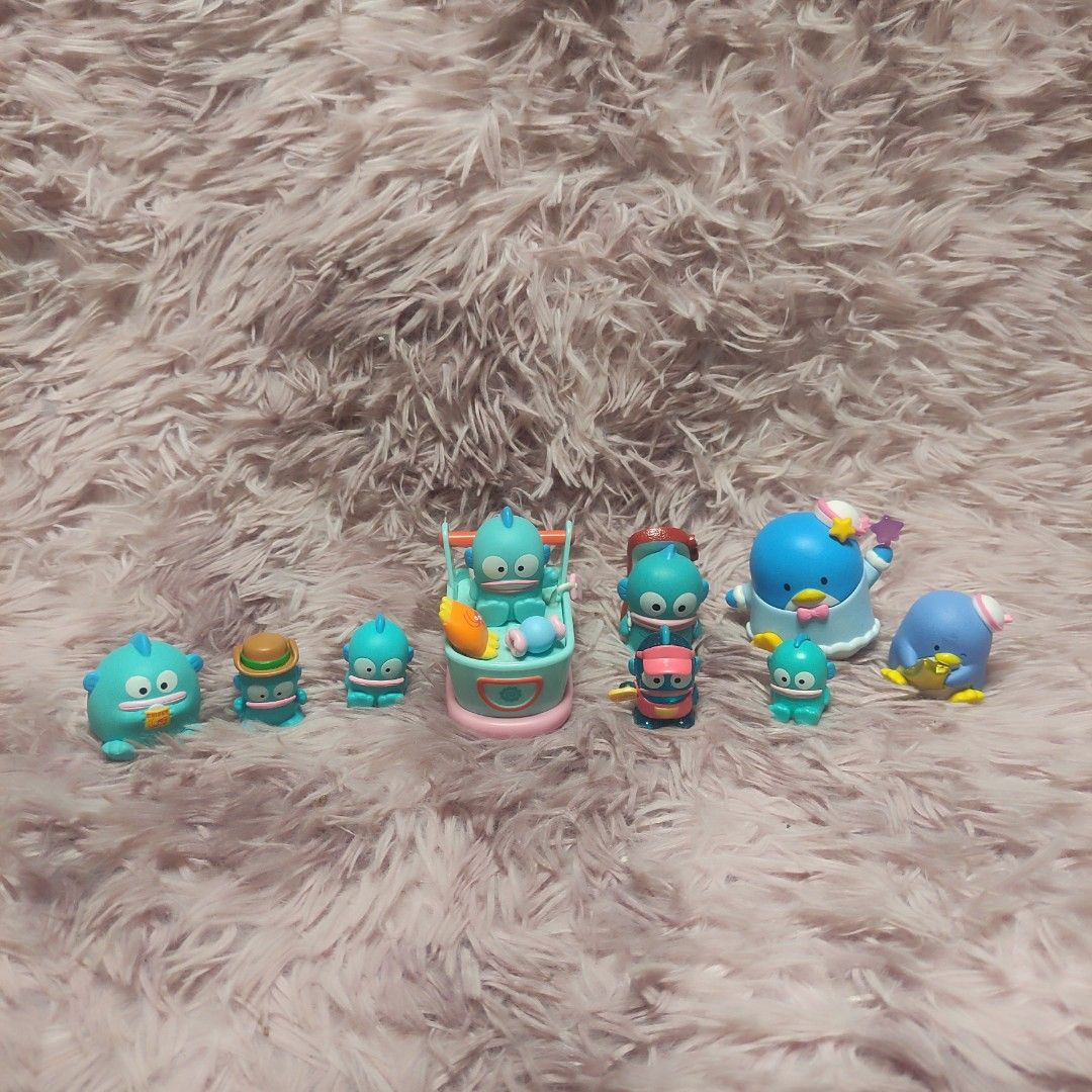 Hangyodon and Tuxedo Sam Sanrio Figure SET (Category: Figurines & Statues) located in Quezon City. Submitted by findyourtreasure10 (Listing ID 1465572227, Image 1). Description: 📌 **Please read before Purchasing** - good condition - 9 pieces (plus free 2 hangyodon no markings in the last photo) - official Sanrio - pvc material figure Kindly manage your expectations. What you see is exactly what you get 📦 All items are on hand and ready to ship 