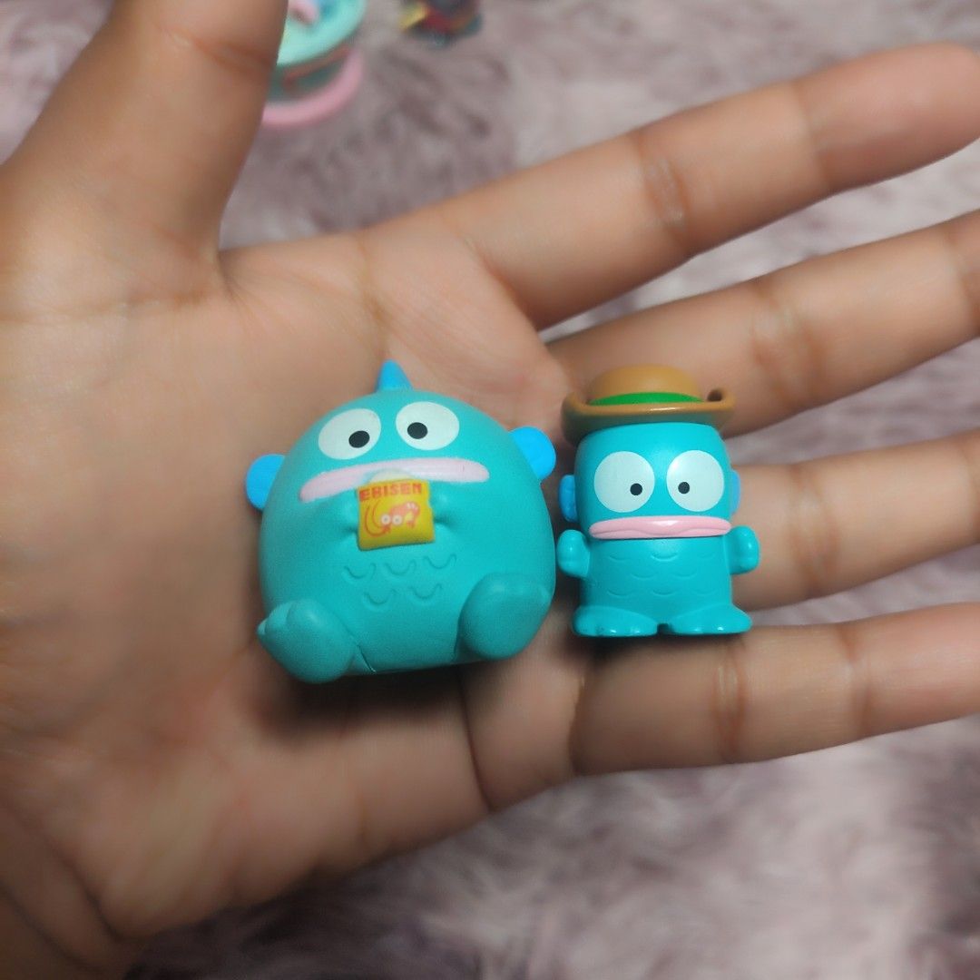 Hangyodon and Tuxedo Sam Sanrio Figure SET (Category: Figurines & Statues) located in Quezon City. Submitted by findyourtreasure10 (Listing ID 1465572227, Image 2). Description: 📌 **Please read before Purchasing** - good condition - 9 pieces (plus free 2 hangyodon no markings in the last photo) - official Sanrio - pvc material figure Kindly manage your expectations. What you see is exactly what you get 📦 All items are on hand and ready to ship 