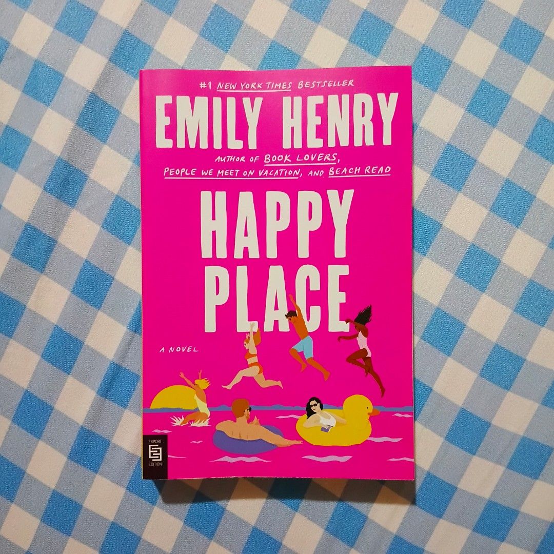 Happy Place - Emily Henry (Category: Storybooks) located in Pagadian. Submitted by aikas_collection (Listing ID 1465387961, Image 1). Description: *Kindly manage your expectations as these books have come from my personal collection. They are NOT brand new and may show normal signs of use. Thank you! Condition: - Minimal start of yellowing/foxing - Visible wear (tears on the spine and peeling/chipped print on the edges of the cover) PM for additi