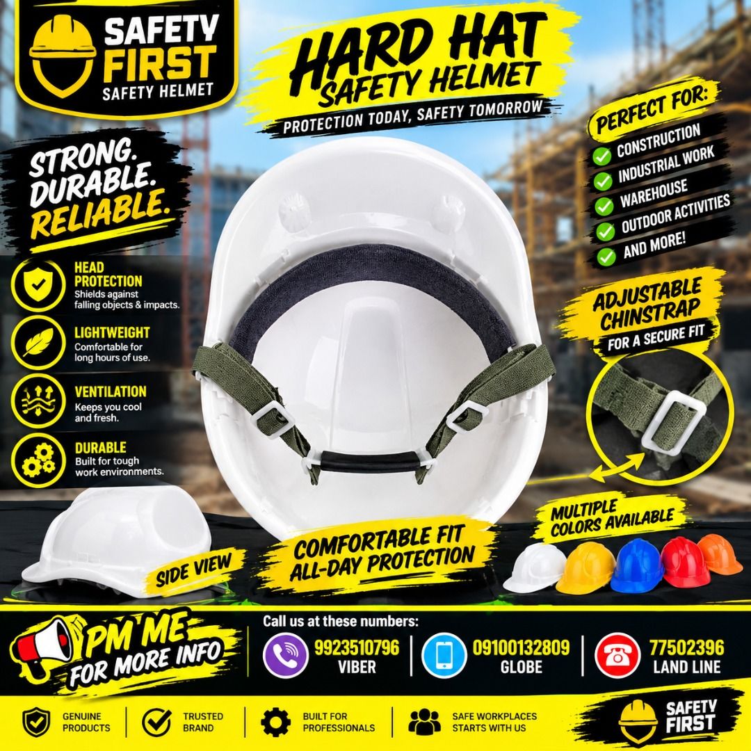 HARD HAT (Category: Looking For) located in Paranaque City. Submitted by buynowbilikanow (Listing ID 1465436486, Image 1). Description: ✅ Guaranteed lowest price ✅ Quality products ✅ Big discount for bulk orders ✅ 100% LEGIT TRUSTED SUPPLIER! ✅ With Complete Legal Documents ✅ BIR Registered We Supply All Kinds Of PPE Supplies, Raincoat, Hard Hat, Cooler Box, Plastic Trash Bin, Road Barriers, Kayak Boats, Crystal Kayak, Traffic Cone, T-Bollards & 