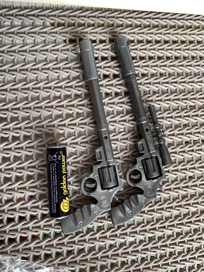 Hard plastic Toy Gun set (Category: Interactive Toys) located in Manila. Submitted by macks_toys (Listing ID 1465453049, Image 2). Description: 📌You may send DM for your inquiries. ✨KINDLY CHECK EACH DETAILS✨ 🔳 From Japan/UK Surplus items 🔳 Manage your expectations since it’s preloved and from Surplus Items 🔳 WYSIWYG ✨ Thank you! ✨ .