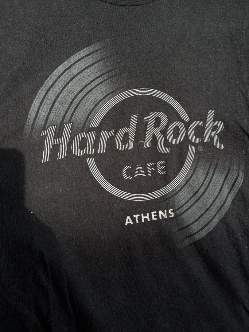 Hard Rock Athens (Category: Tshirts & Polo Shirts ) located in Leon. Submitted by fluffythriftshop (Listing ID 1465495839, Image 2). Description: Hard Rock Size : Medium No issue Color Rate : 9.5 out of 10 Excellent Condition .