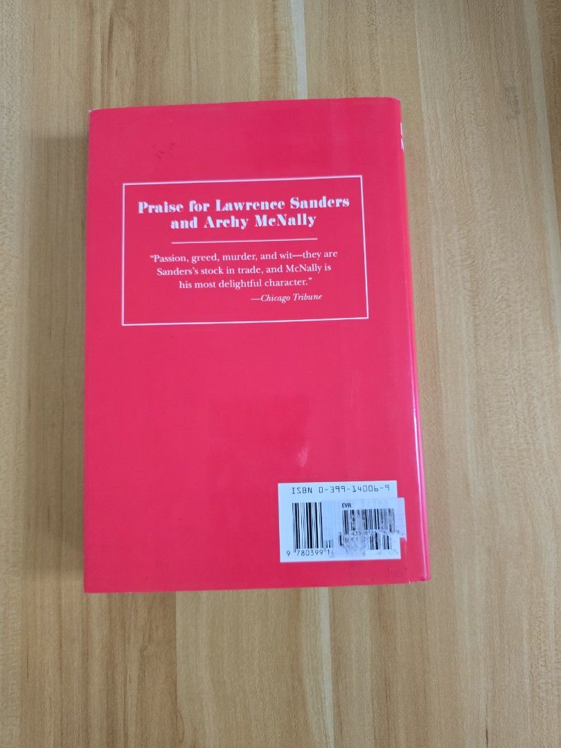(Hardcover) Mcnally's Trial by Lawrence Sanders (Category: Storybooks) located in Trece Martires City. Submitted by closette.ph (Listing ID 1465410021, Image 2). Description: 💌 click photos to view full item 🌷Genre : Mystery / Detective / Thriller - rfs : apartment cleanout 🌸 - Hardback Edition, authentic copy - personal preloved books - has signs of usage - colors may vary due to lighting.