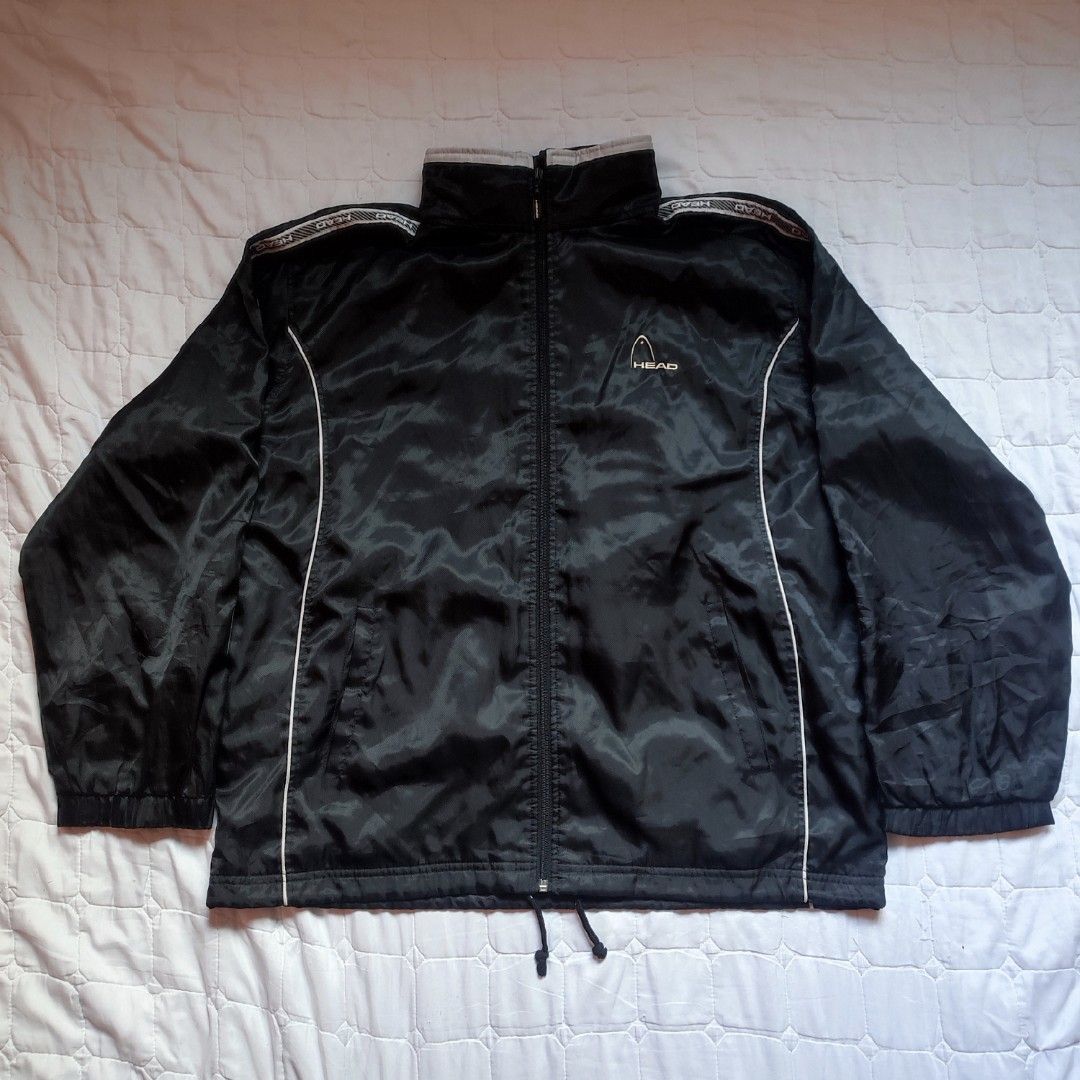 HEAD Vintage Black Windbreaker Jacket (Category: Coats, Jackets and Outerwear) located in Santa Cruz. Submitted by oreosthrift.co (Listing ID 1465414549, Image 2). Description: PRELOVED CLOTHING † handpicked & carefully selected quality pieces • affordable prices DM to claim 📩.