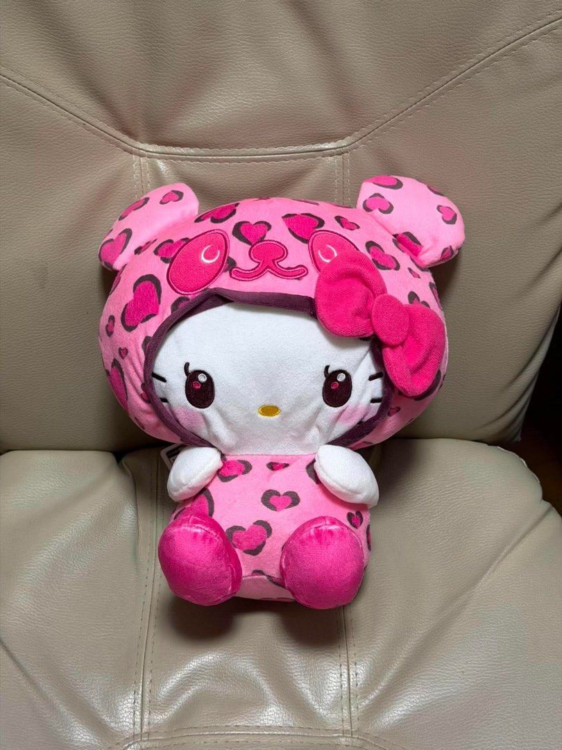 Hello Kitty Plushie (Category: Plushies & Soft Toys) located in Manila. Submitted by cindylou_ (Listing ID 1465422306, Image 1). Description: Panda Hello Kitty: Lady Leopard Print BIG Plush.