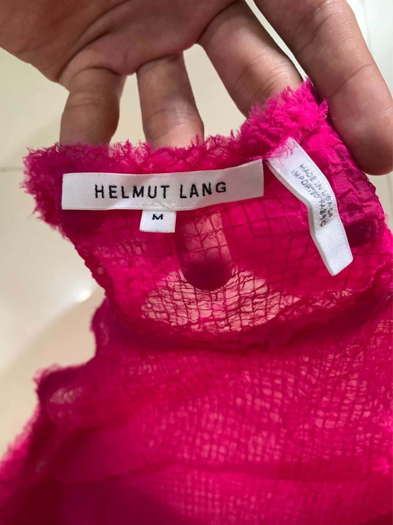 HELMUT LANG sleeveless (Category: Luxury Apparel) located in Molave. Submitted by mysticbird_38213e (Listing ID 1465459457, Image 3). Description: Good condition Ganda ng details Authentic Silk material .