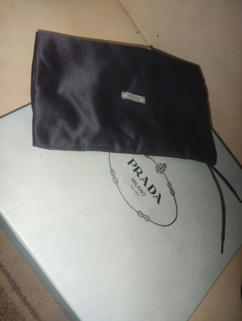 Hermes Orange Box and Prada Box with Dust Bag (Category: Luxury Accessories) located in Manila. Submitted by kalvin19ch13504 (Listing ID 1465389163, Image 1). Description: - Authentic Hermes orange box and Prada box bundle - Includes one black Prada dust bag - Sturdy luxury packaging ideal for storage, display, or gifting - Clean overall condition - Kept carefully in a smoke-free home.