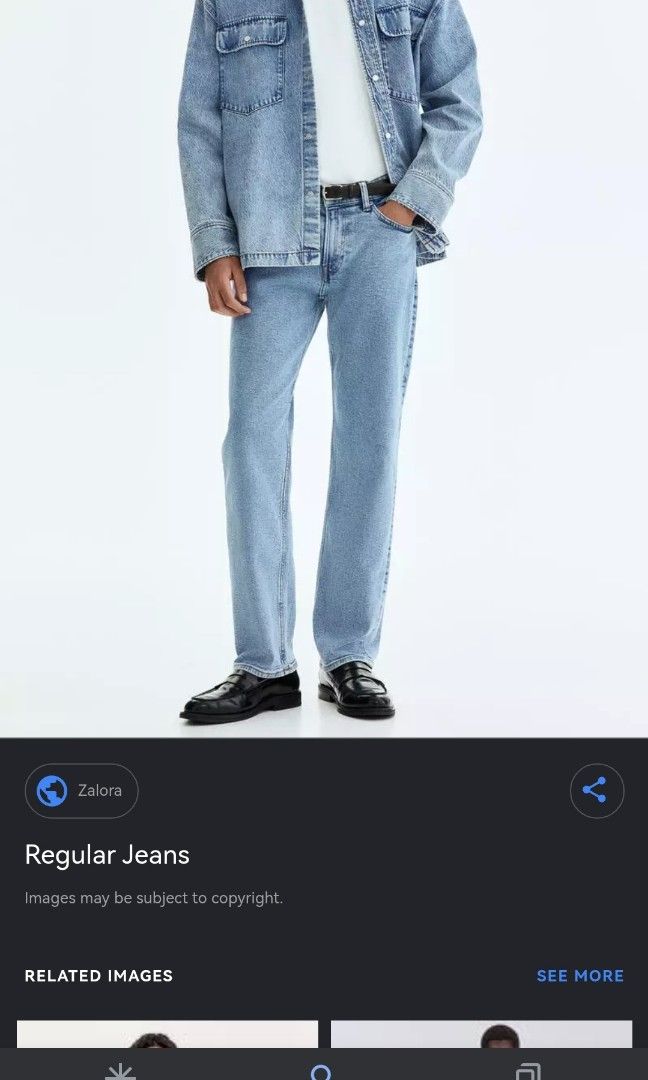 H&M regulat fit jeans (Category: Jeans) located in Bulacan. Submitted by side.hustle11 (Listing ID 1465578336, Image 1). Description: H&M REGULAT FIT JEANS -STRETCH FABRIC Waistline 32-34 length 40 Hemp 8 Excellent condition Loc bulacan.