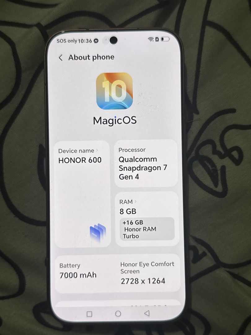 HONOR 600 (Category: Android Others) located in Manila. Submitted by kingmuli12 (Listing ID 1465514683, Image 3). Description: Complete Box With Charger 8GB Ram UP TO 16Gb .