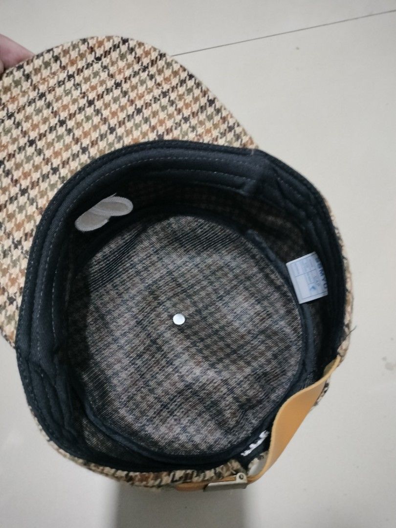 Houndstooth Plaid Cap (Category: Caps & Hats) located in San Mateo. Submitted by jhaixsober (Listing ID 1465511956, Image 3). Description: DM TO PURCHASE‼️ NEVER BEEN USE EXCELLENT CONDITION NO ISSUE LOCATION: QUEZON CITY🏘 COURIER: J&T AND LALAMOVE🚛 MOP: GCASH ONLY💵.
