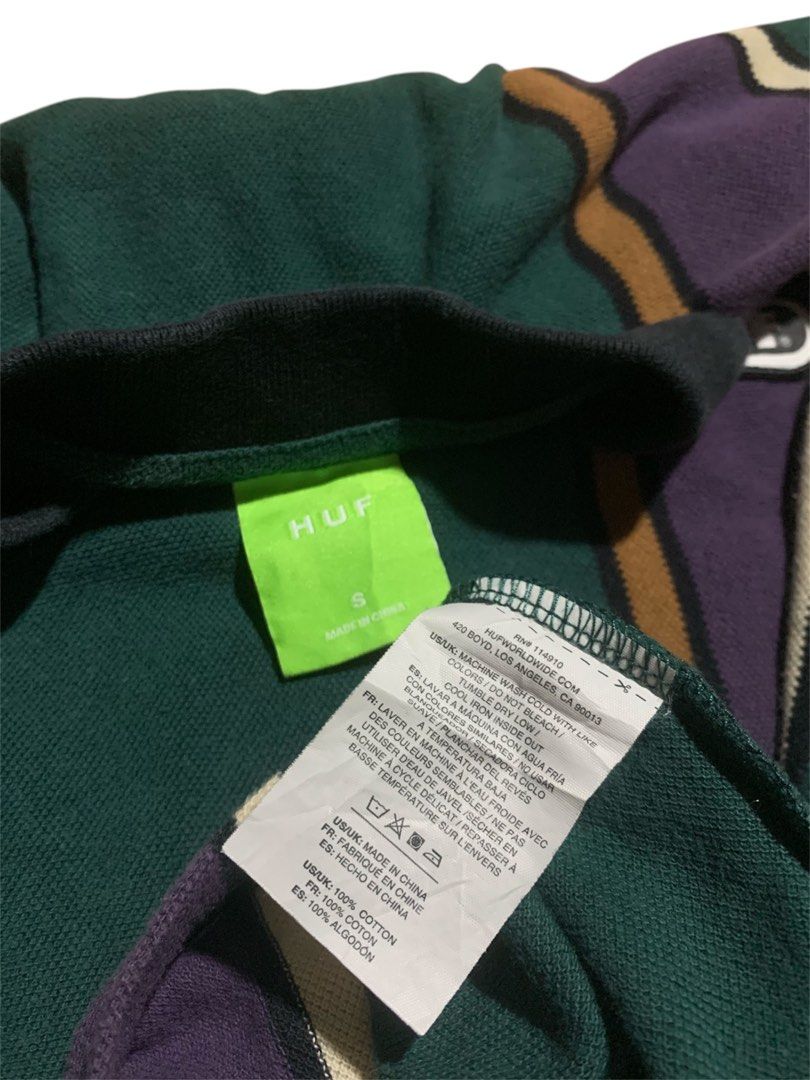 Huf (Category: Tshirts & Polo Shirts ) located in Manila. Submitted by lyf_7hrift (Listing ID 1465491887, Image 3). Description: Huf Polo P250 26.5L 19W Dimes 9/10 Color Rate Good Condition.