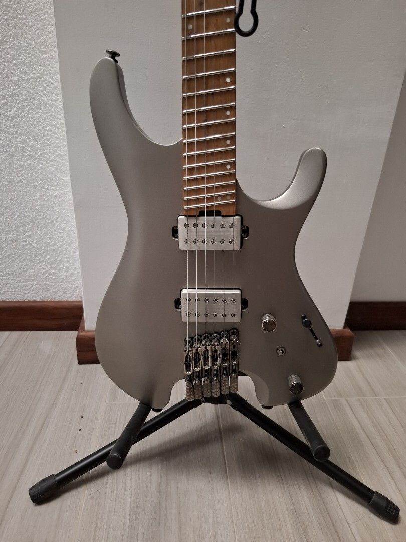 Ibanez QX52 headless guitar (Category: Musical Instruments) located in Las Pinas. Submitted by cleverwater_684425 (Listing ID 1465390328, Image 3). Description: Selling my Ibanez QX52 Headless Electric Guitar in Matte Gray Metallic almost new condition Bought last March 2026 No trades. For sale only Meet up at Sm Southmall Las Pinas, Alabang, SM MOA, SM sta. Rosa or Nuvali.