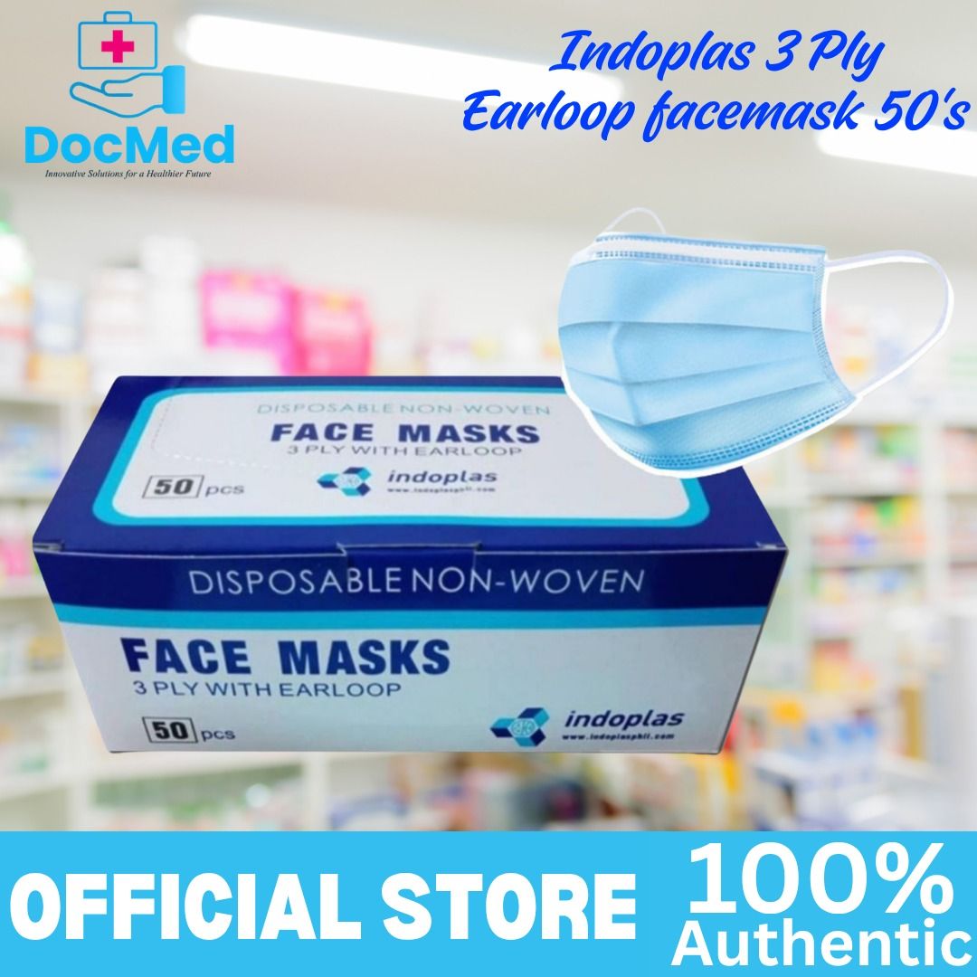 INDOPLAS SURGICAL MASK | DISPOSABLE FACEMASK 50 PCS PER BOX (Category: Medical Supplies & Tools) located in Quezon City. Submitted by marketing_zyra (Listing ID 1465448581, Image 3). Description: .