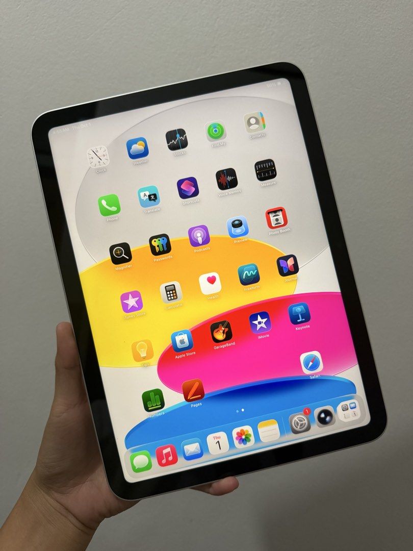iPad A16 (Category: iPad) located in San Fernando. Submitted by idistrictph (Listing ID 1465383476, Image 3). Description: iPad A16 (11th Gen) • Brandnew, unsealed for checking only • 128 GB, Silver • 100% BH 0 cycle count • PP/A Local Variant • Complete with unused accessories Selling Price: 23 500 only (fixed non-negotiable) Open for trade-ins, trade value is higher. DM for inquiries..