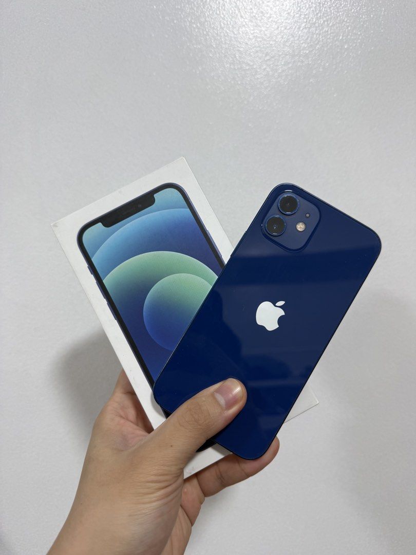Iphone 12 (Category: iPhone 12 Series) located in Norzagaray. Submitted by dnaysdm (Listing ID 1465485445, Image 2). Description: -Iphone 12 64gb blue color -All working (Face Id, true tone, buttons, camera) -Newly replaced battery (Battery Health: 100%, Cycle count: 4, Genuine, no unknown parts) -Unli reset, no icloud issue -No sim restrictions -Local NTC unit (ZP/A) -Issue: Dent sa left lower ng body and scratches around the body Inclusion: Box