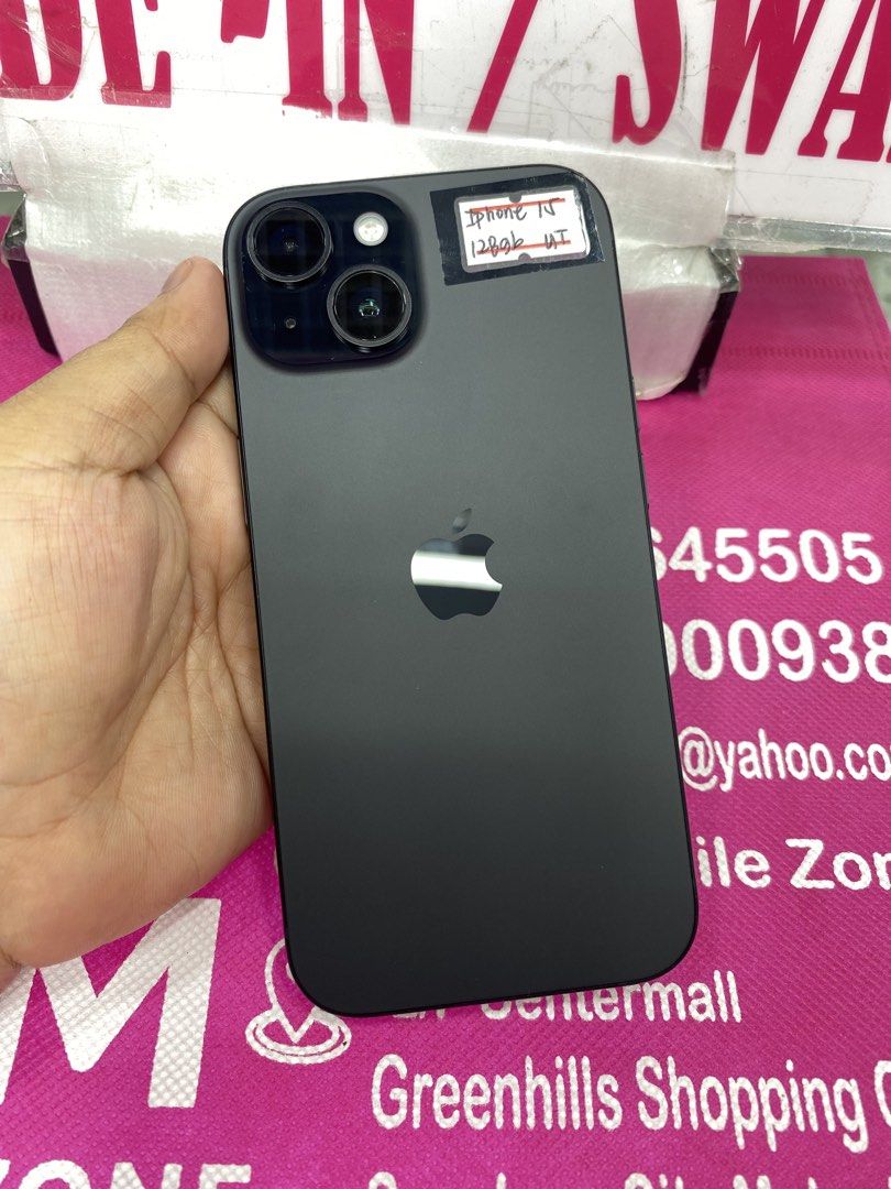 Iphone 15 (Category: iPhone 15 Series) located in San Juan City. Submitted by amyjoysementilla.10 (Listing ID 1465424229, Image 1). Description: iPhone 15 128gb Slighty used Openline(anysim) 97% Battery Health 93 cycle count NTC approved Warranty until May 2027 Unli check Unli reset No apple ID No hidden issue No history of repair with Charger & clear case Cash on delivery with our Personal Rider around Metro Manila with SAME DAY DELIVERY. Please